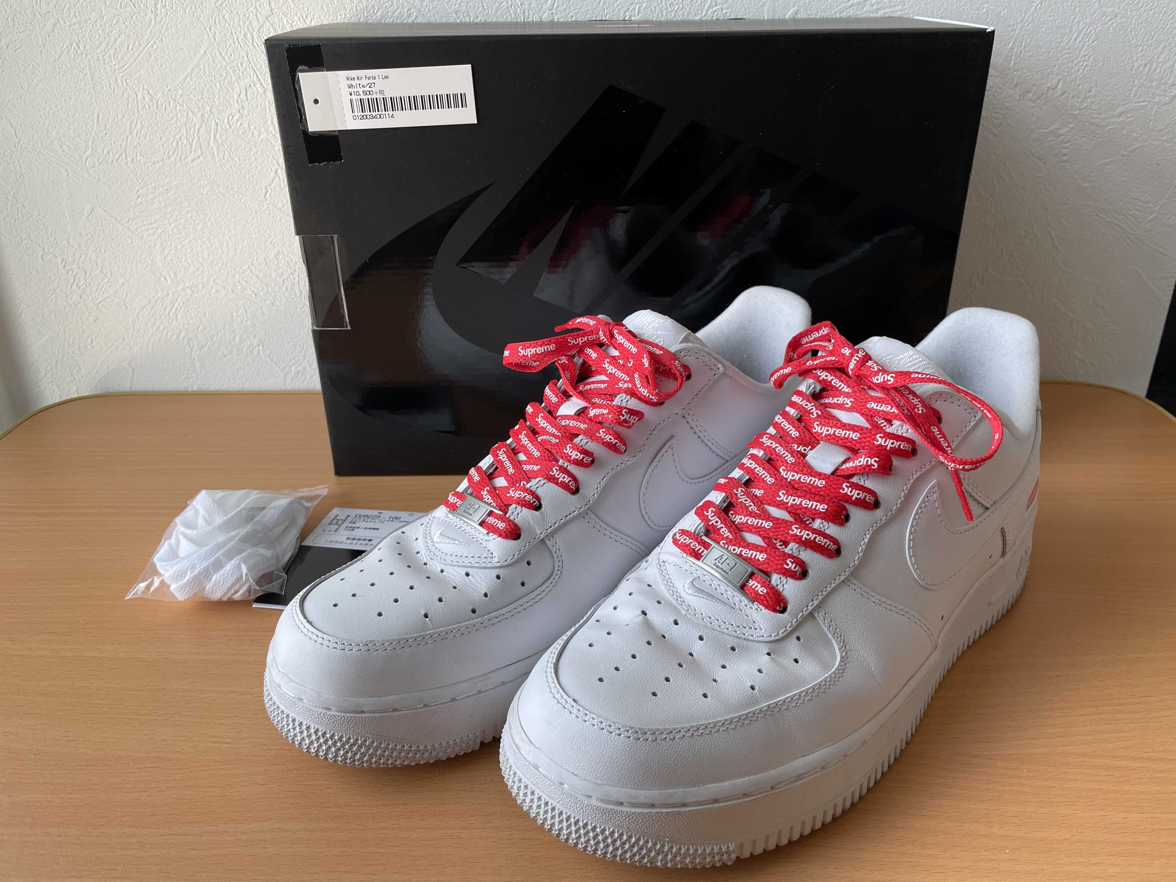Supreme × Nike Air Force 1 Low "White"