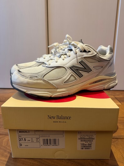 New Balance 990V3 "Sea Salt/Rain Cloud"