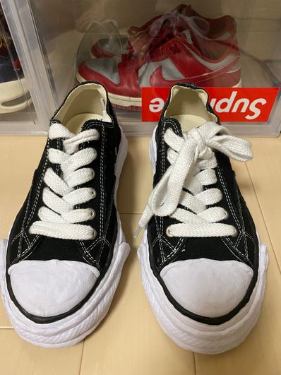 Maison MIHARA YASUHIRO PETERSON 23 OG Sole Canvas Low-top Sneaker "Black" (A11FW702)