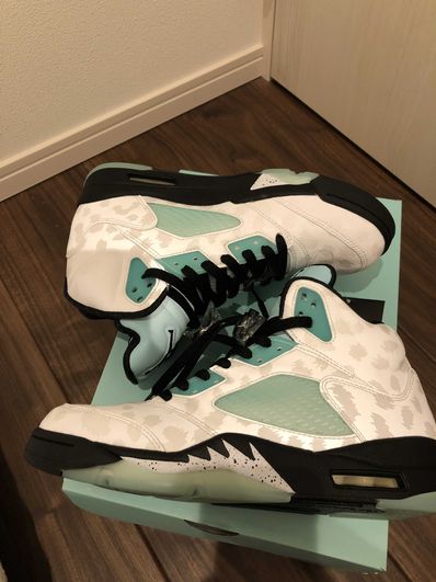 Nike Air Jordan 5 "White/Black/Island Green"