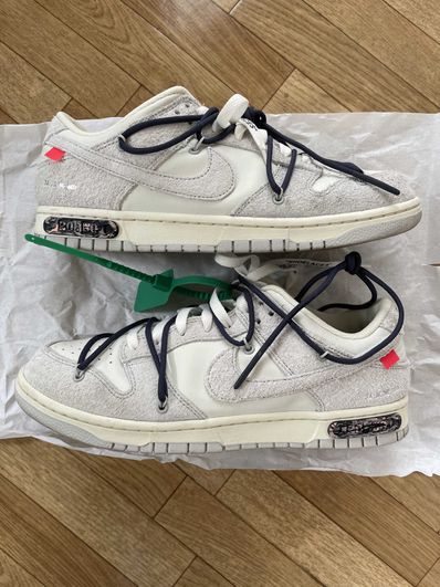 Off-White × Nike Dunk Low "Sail/Neutral Grey/Gridiron"