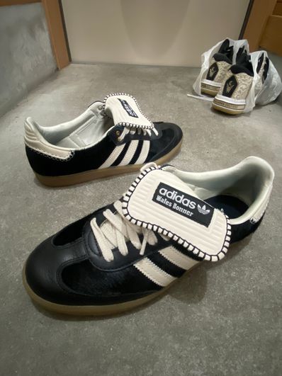 Wales Bonner × adidas Samba Pony Tonal Low "Core Black/Cream White"