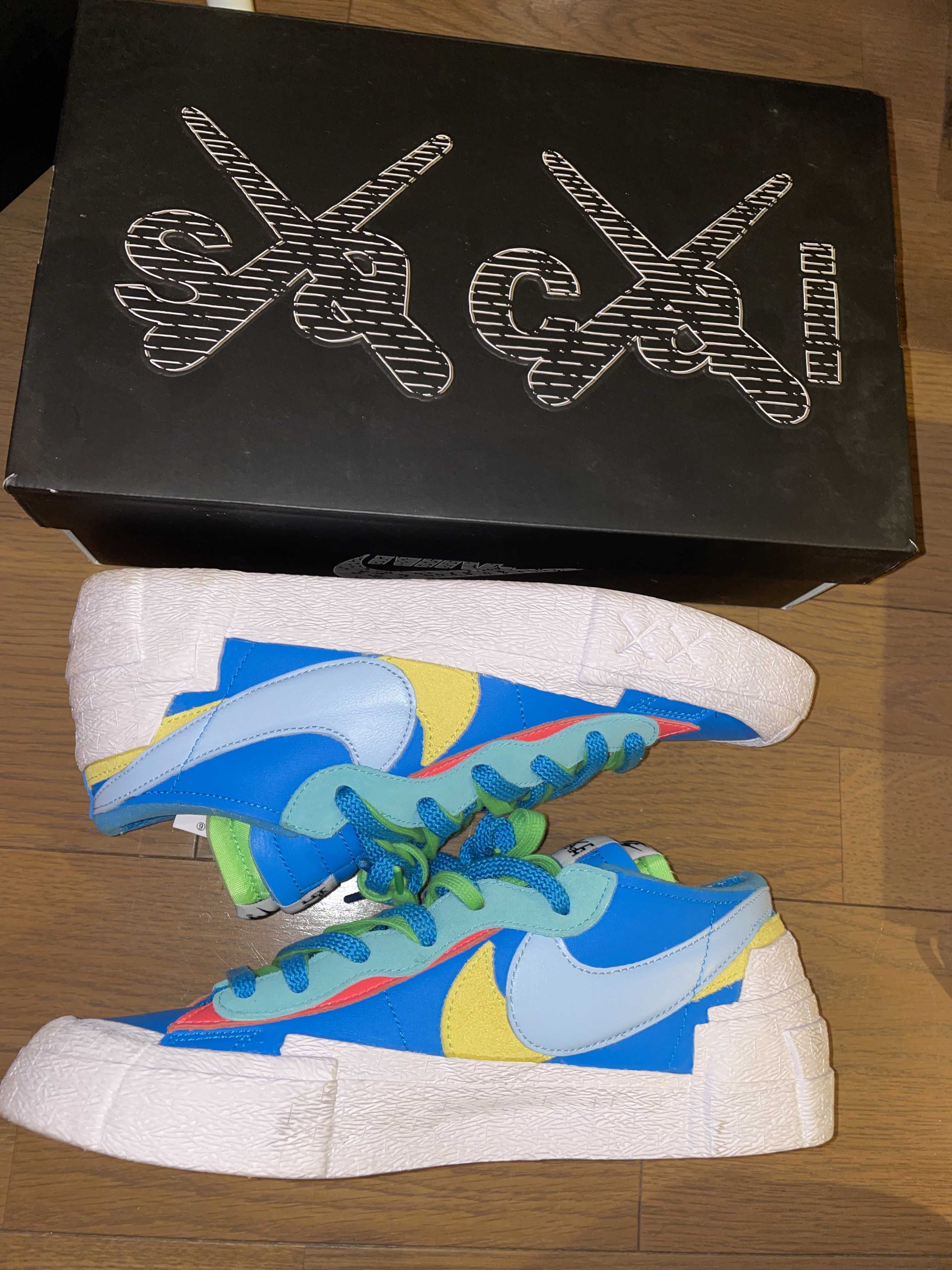 KAWS × sacai × Nike Blazer Low "Neptune Blue"