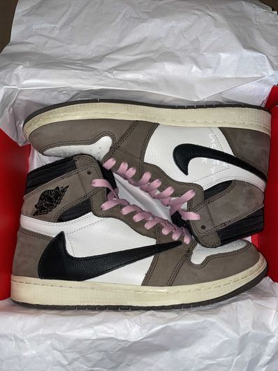 Travis Scott × Nike Air Jordan 1 Retro High OG TS SP "Sail/Dark Mocha"