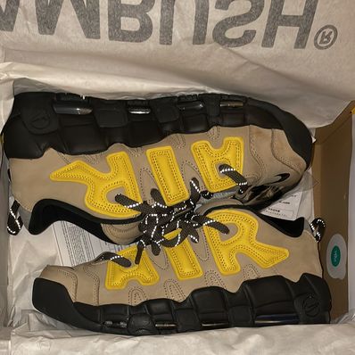 AMBUSH × Nike Air More Uptempo Low "Vivid Sulfur and Limestone"