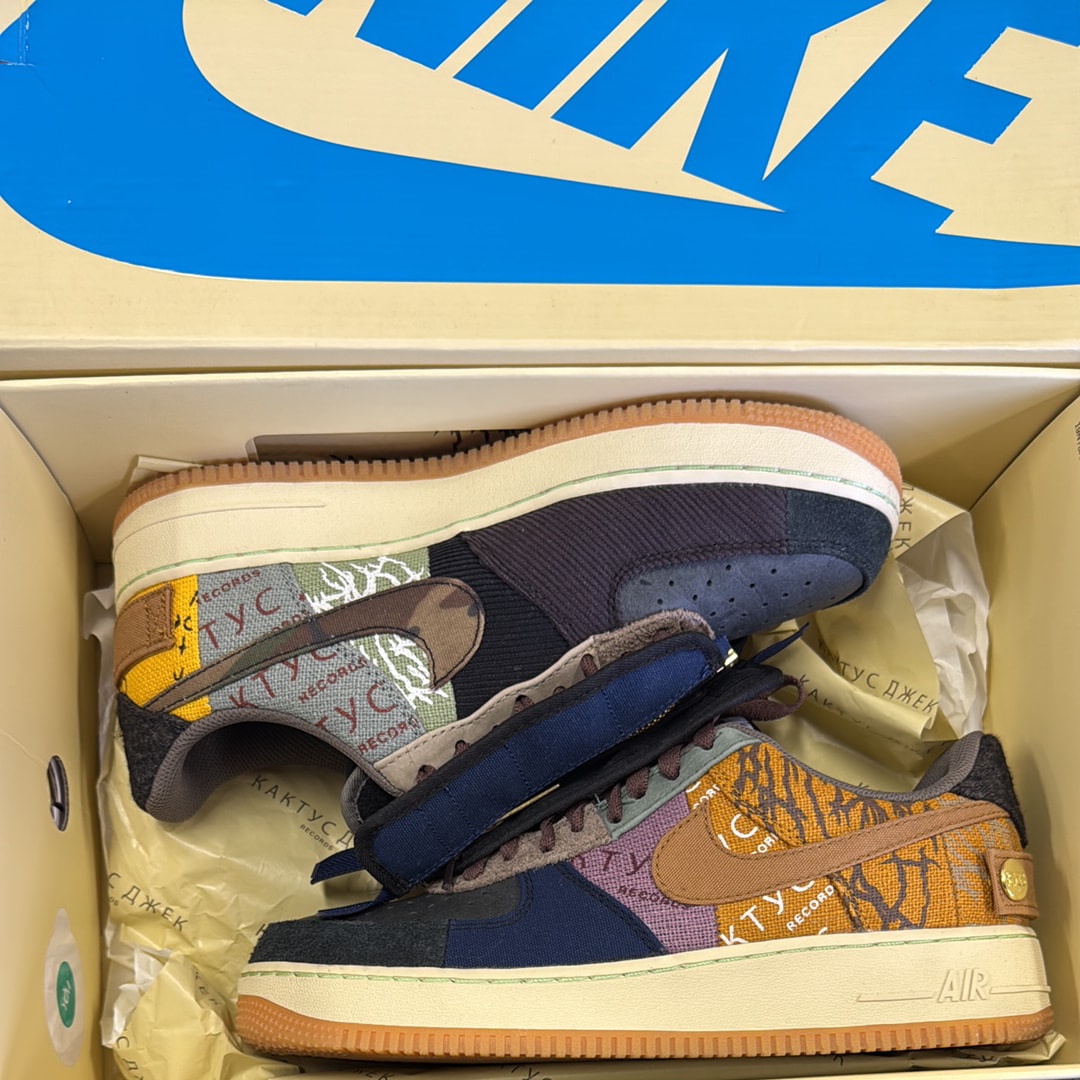 Travis Scott × Nike Air Force 1 Low Cactus Jack "Multi Color"