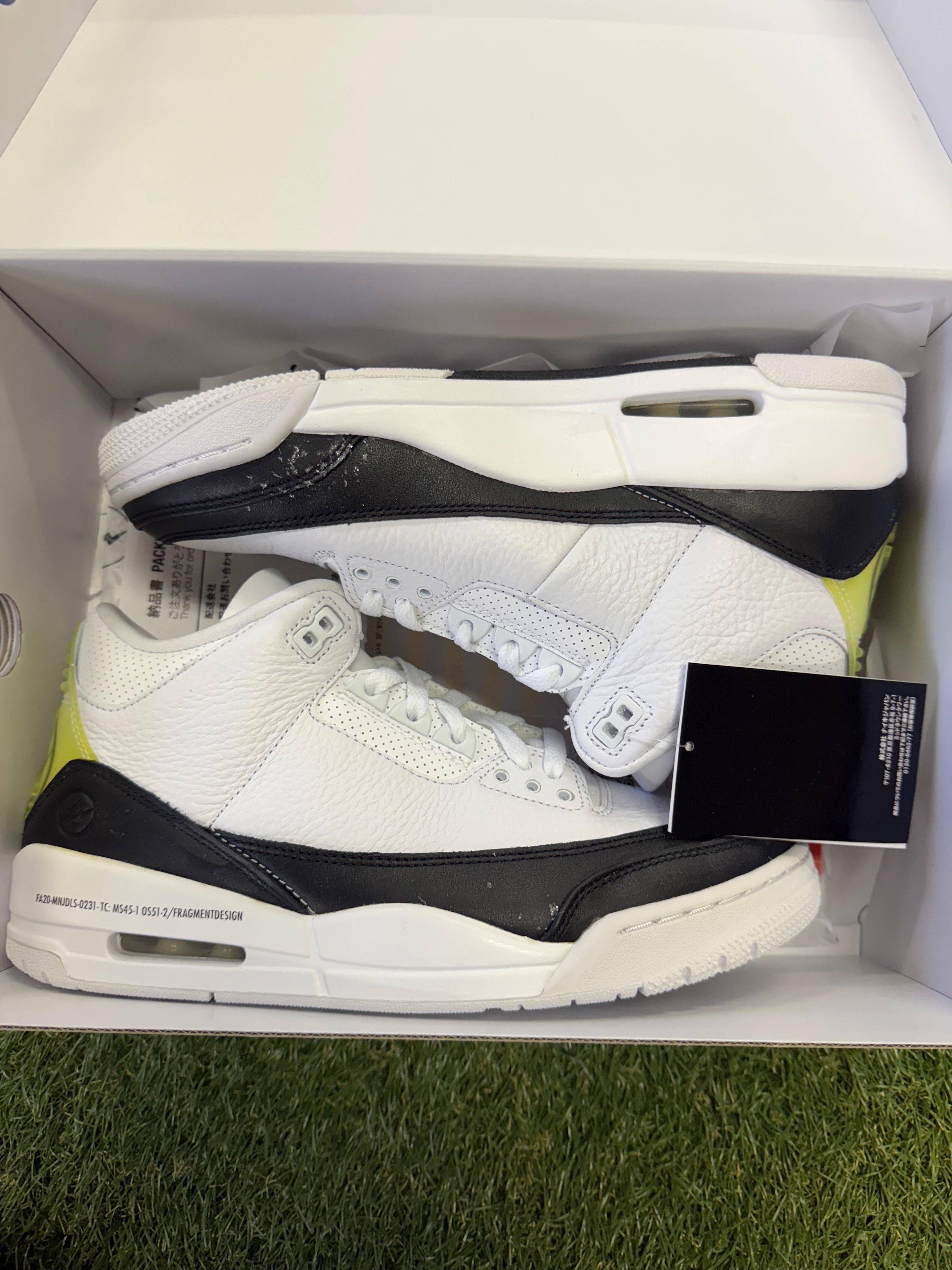 Fragment × Nike Air Jordan 3 "White/Black"