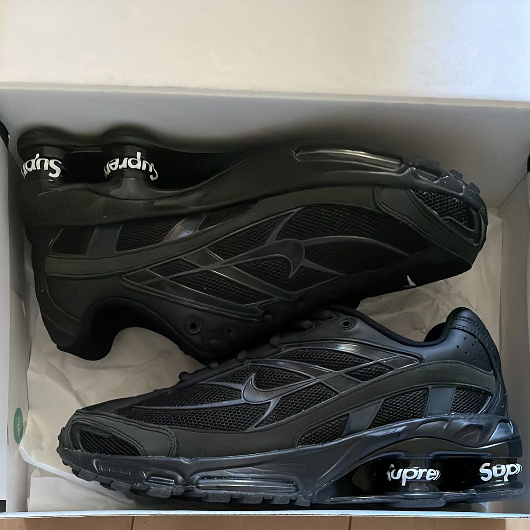 Supreme × Nike Shox Ride 2 "Black/Black-White"