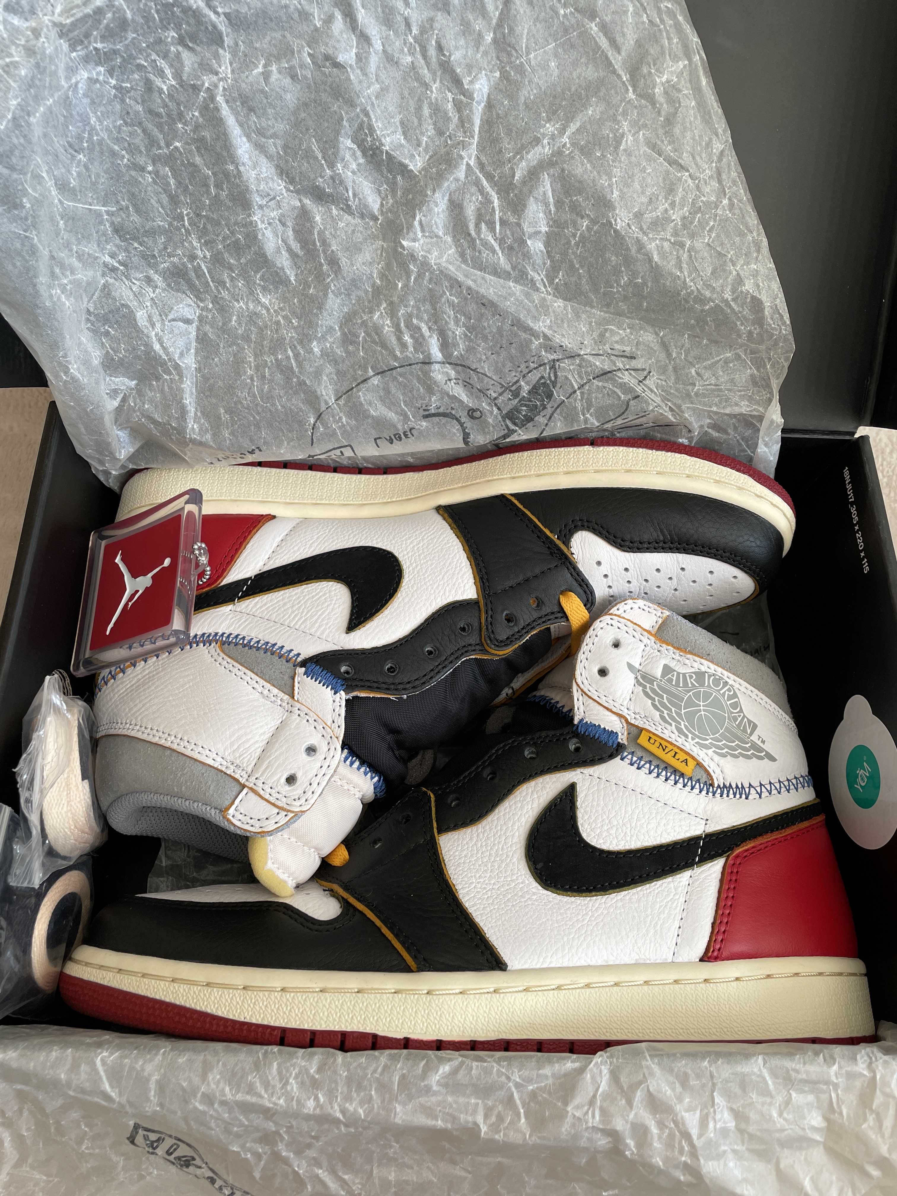 UNION × Nike Air Jordan 1 Retro High OG NRG "Varsity Red/Wolf Grey"