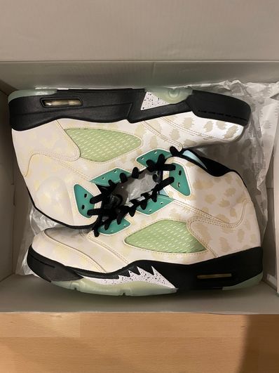 Nike Air Jordan 5 "White/Black/Island Green"