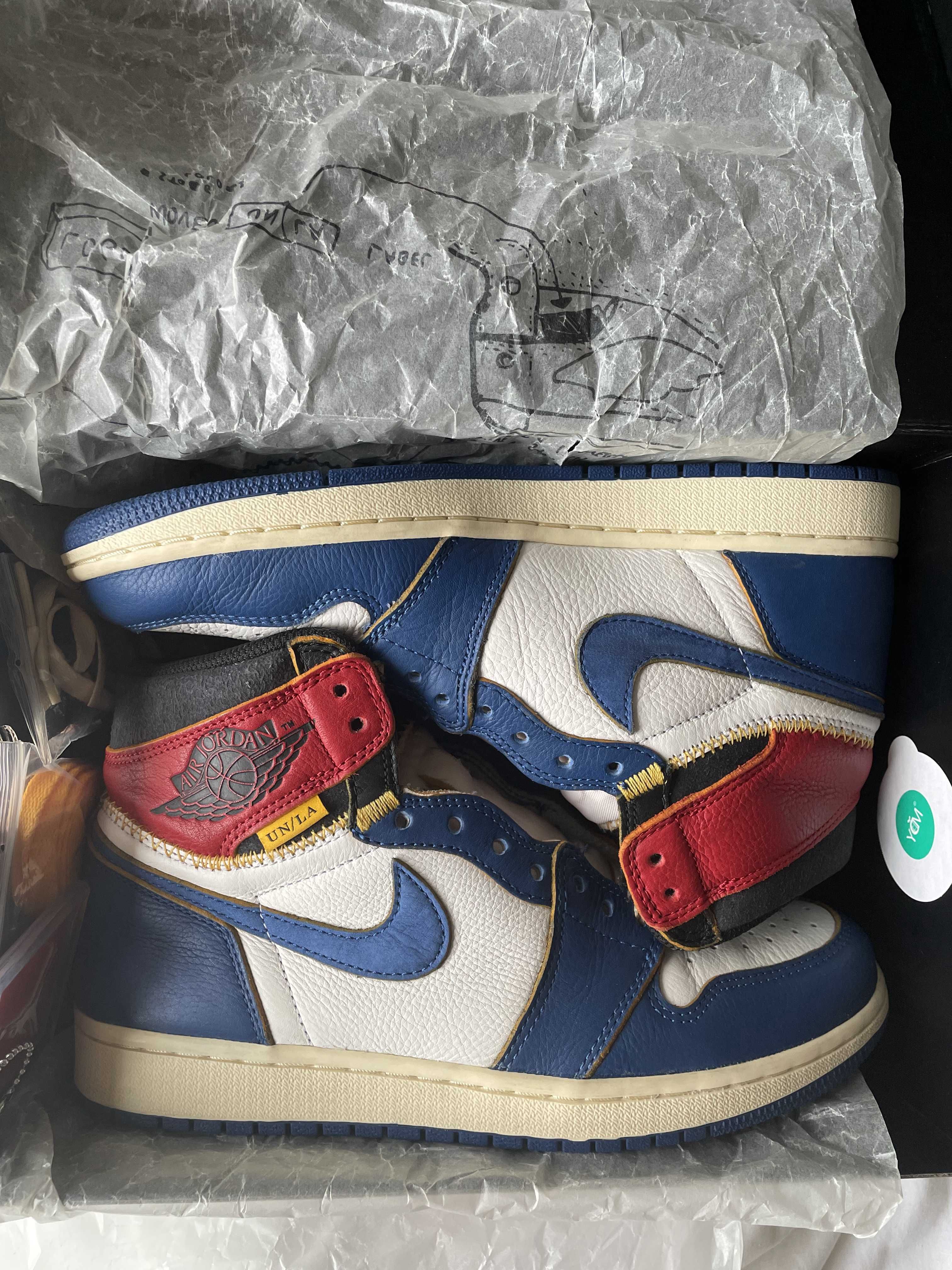 Union × Nike Air Jordan 1 Retro High OG NRG "Storm Blue/Varsity Red"