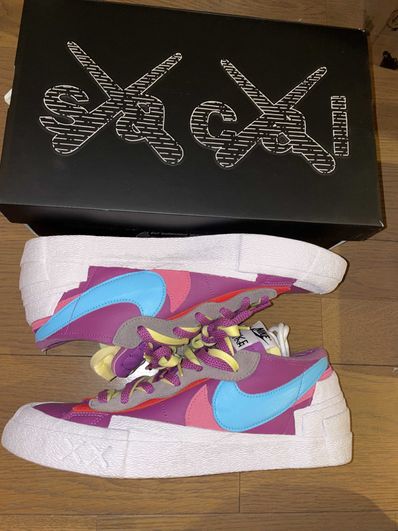 KAWS × sacai × Nike Blazer Low "Purple Dusk"