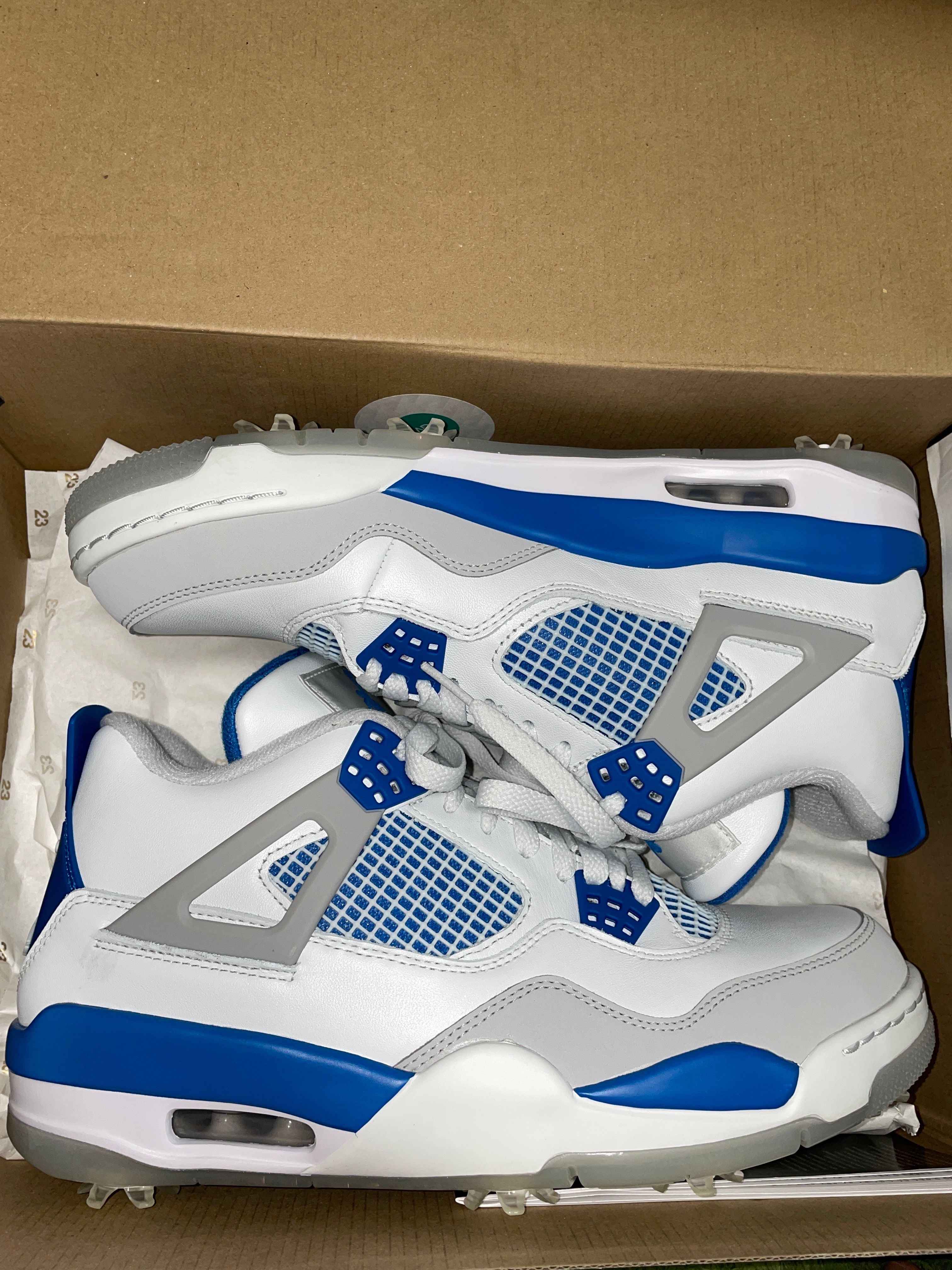 NIKE AIR JORDAN 4 GOLF "MILITARY BLUE"
