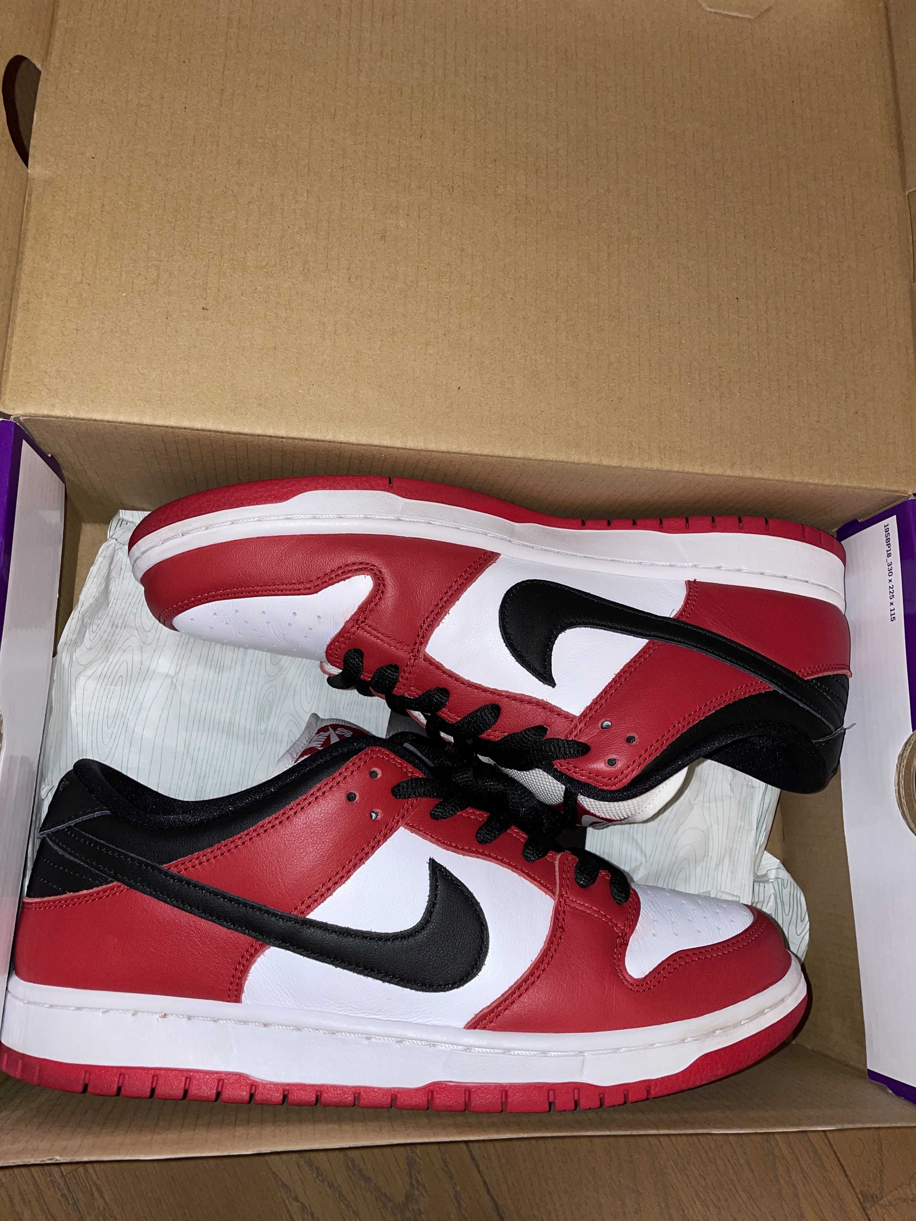 Nike SB Dunk Low Pro "J-Pack Chicago/Varsity Red and White"