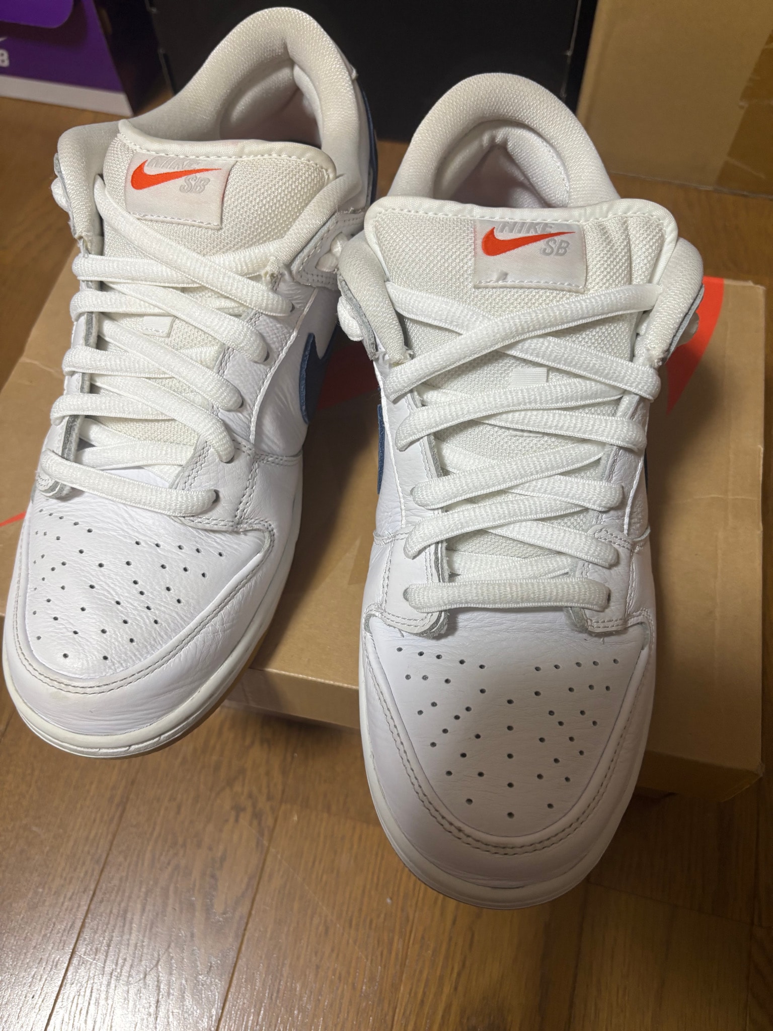 Nike SB Dunk Low "Orange Label White Navy"