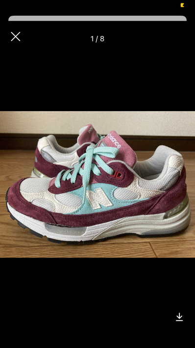 KITH × New Balance 992 Kithmas "Burgundy/White"