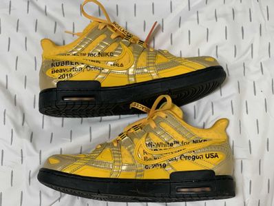 Off-White × Nike Air Rubber Dunk "University Gold"