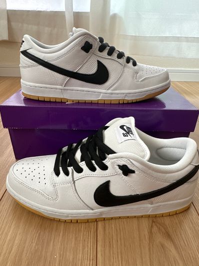 Nike SB Dunk Low Pro "White/Black-White-Gum Light Brown"