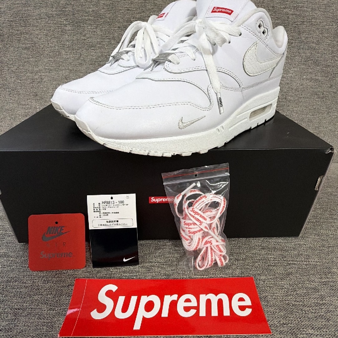 Supreme × Nike Air Max 1 '87 SP "White" (25SS Week4)