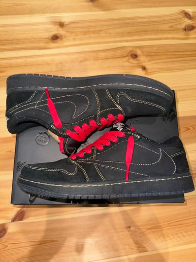 Travis Scott × Nike Air Jordan 1 Low OG SP "Black Phantom"