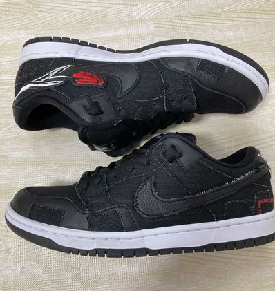 Wasted Youth × Nike SB Dunk Low "Black Denim" / VERDY