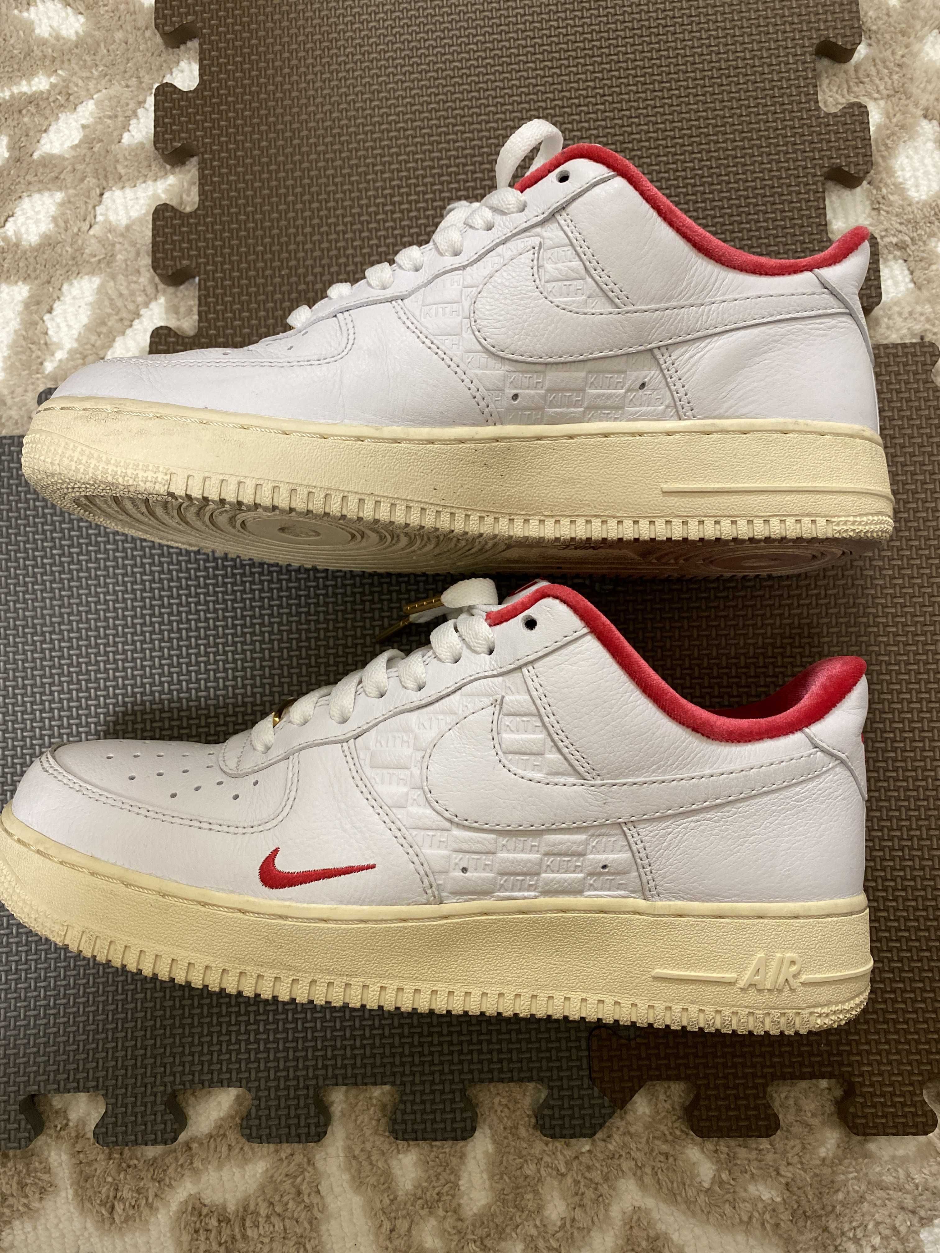 KITH × Nike Air Force 1 Low "White/Red"