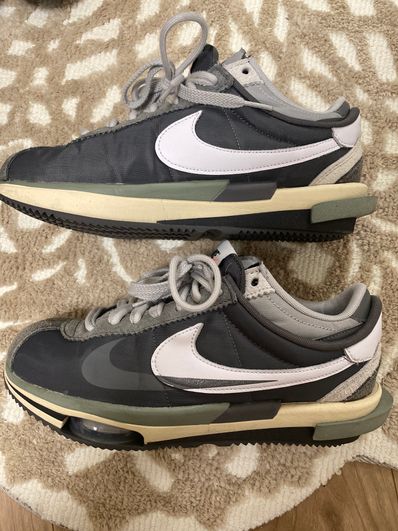 sacai × Nike Zoom Cortez "Iron Grey"