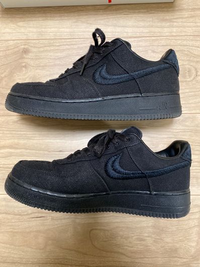 Stussy × Nike Air Force 1 Low "Triple Black"