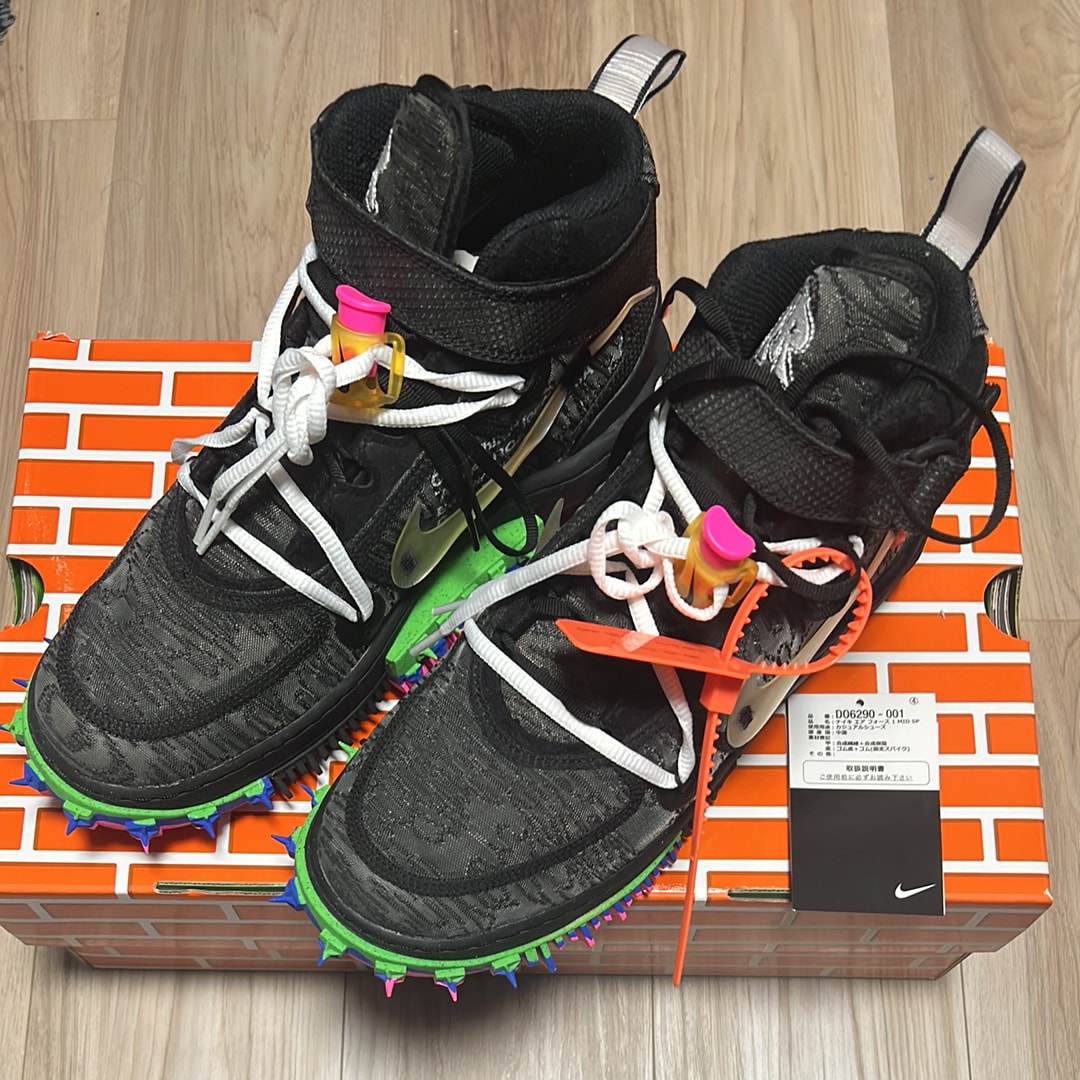 Off-White × Nike Air Force 1 Mid "Black"