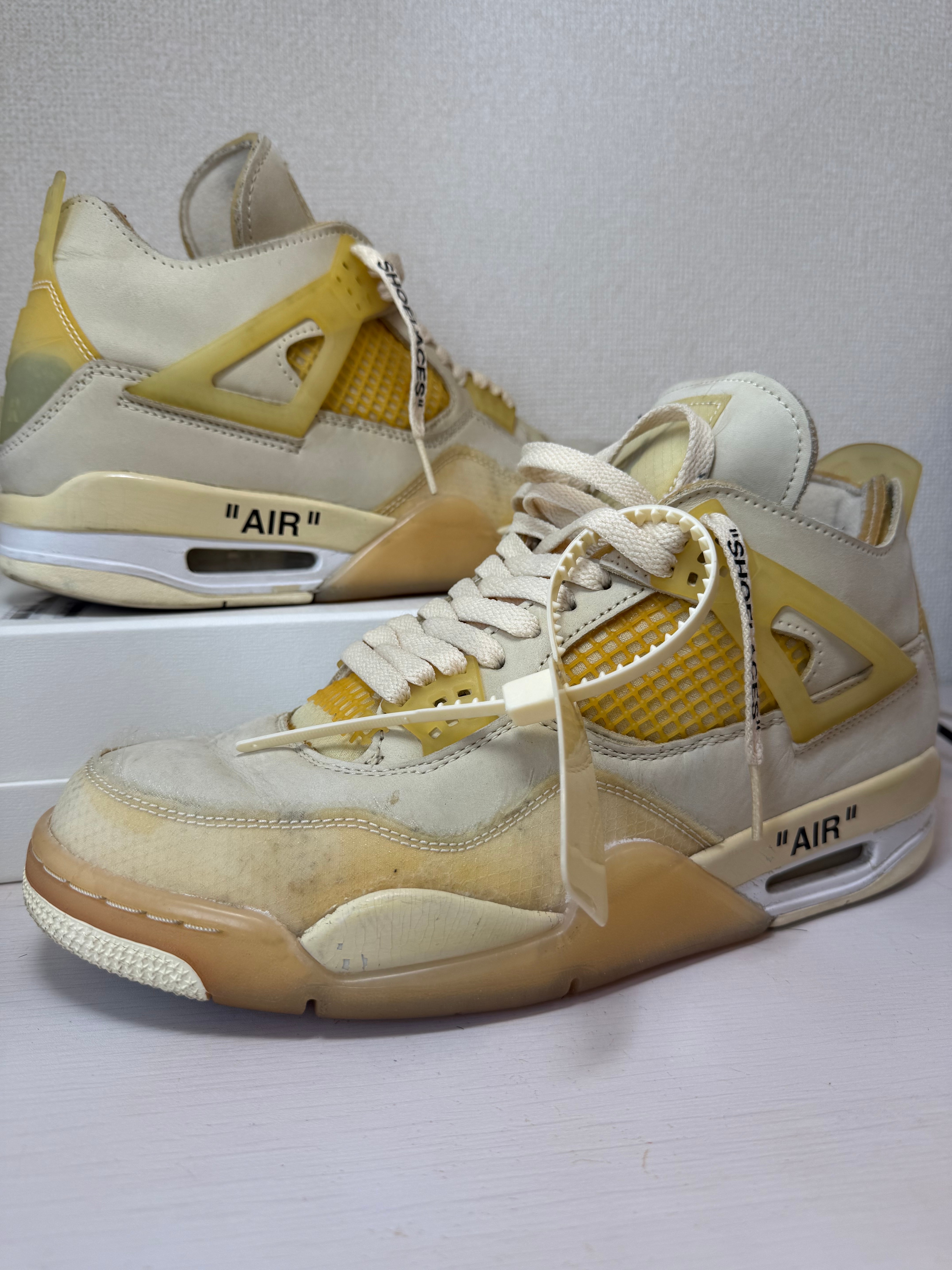 Off-White × Nike Women's Air Jordan 4 SP "Sail"