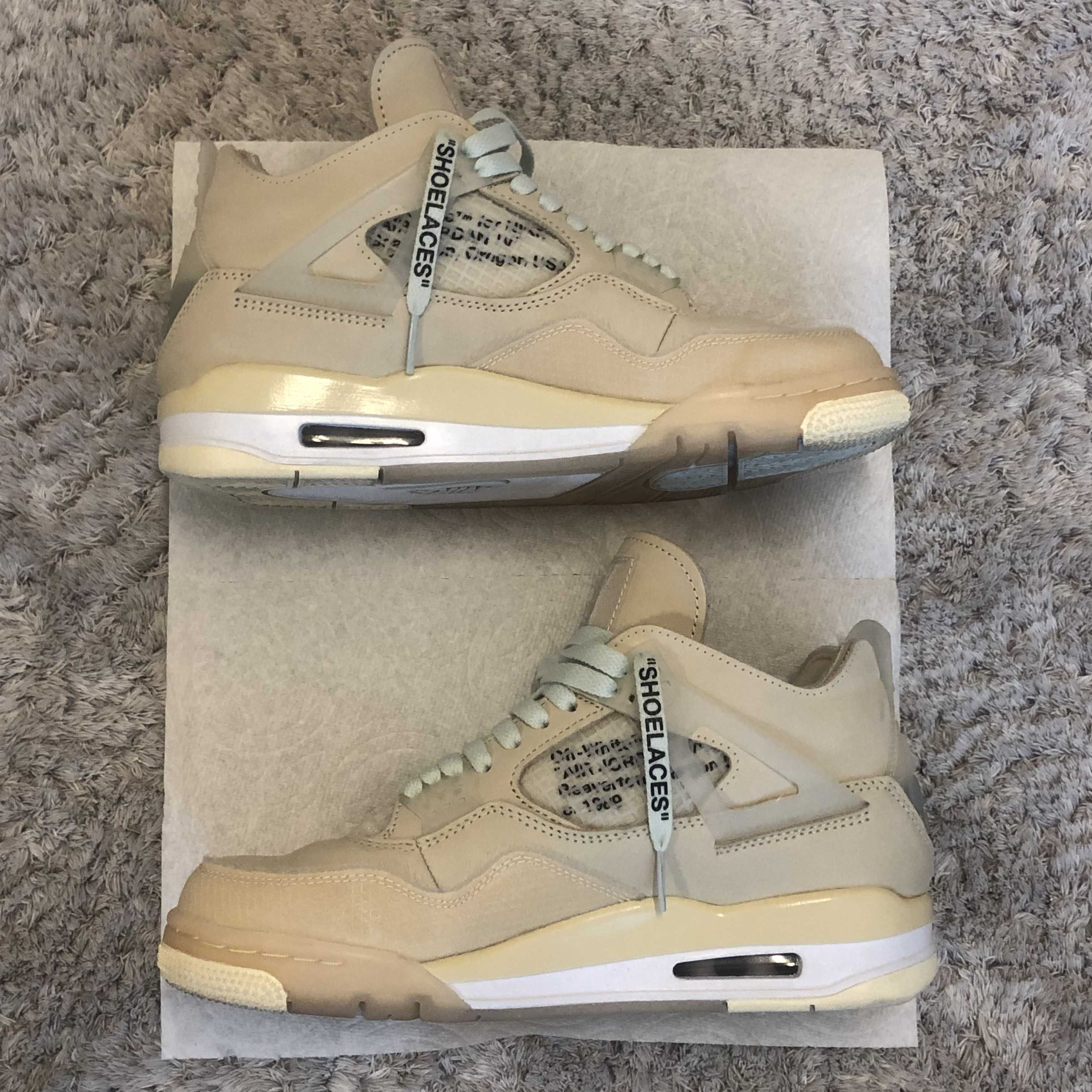 Off-White × Nike Women's Air Jordan 4 SP "Sail"