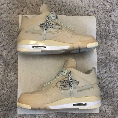 Off-White × Nike Women's Air Jordan 4 SP "Sail"