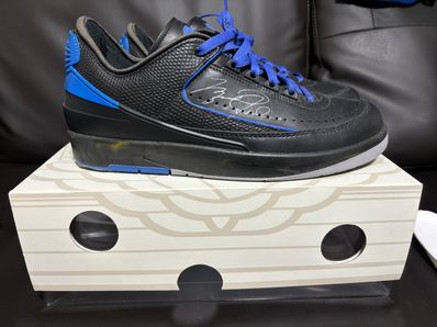 Off-White × Nike Air Jordan 2 Low "Black and Varsity Royal"