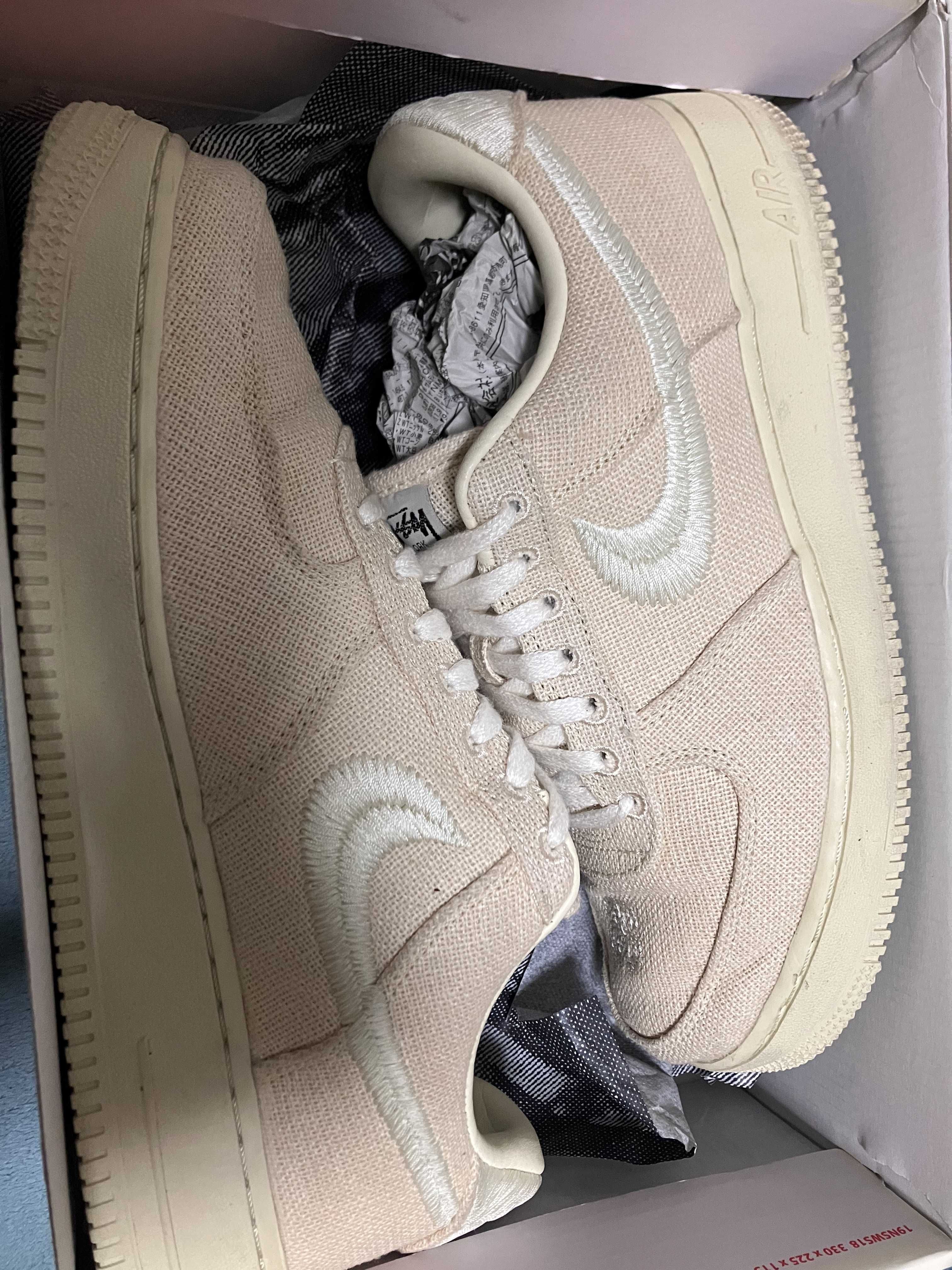 Stussy × Nike Air Force 1 Low "Fossil Stone"