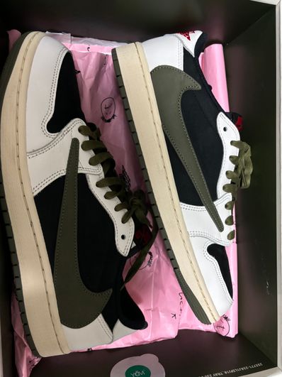 Travis Scott × Nike Women's Air Jordan 1 Low OG "Medium Olive"