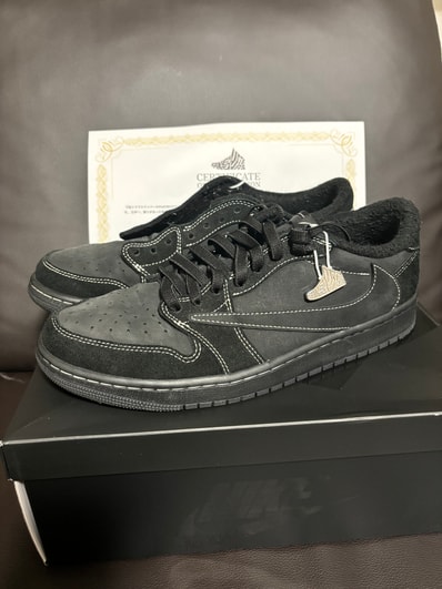 Travis Scott × Nike Air Jordan 1 Low OG SP "Black Phantom"
