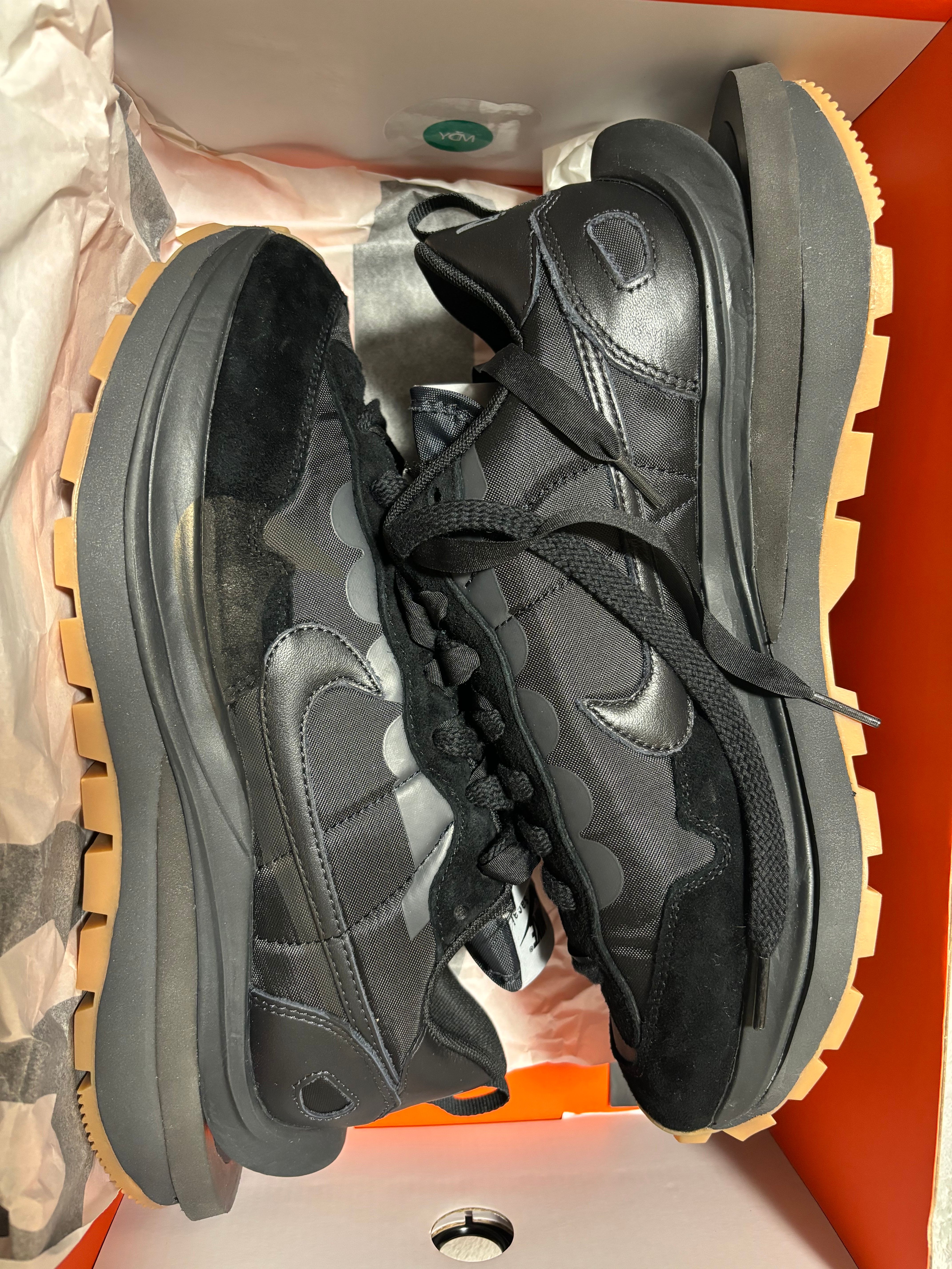 sacai × Nike VaporWaffle "Black Gum"