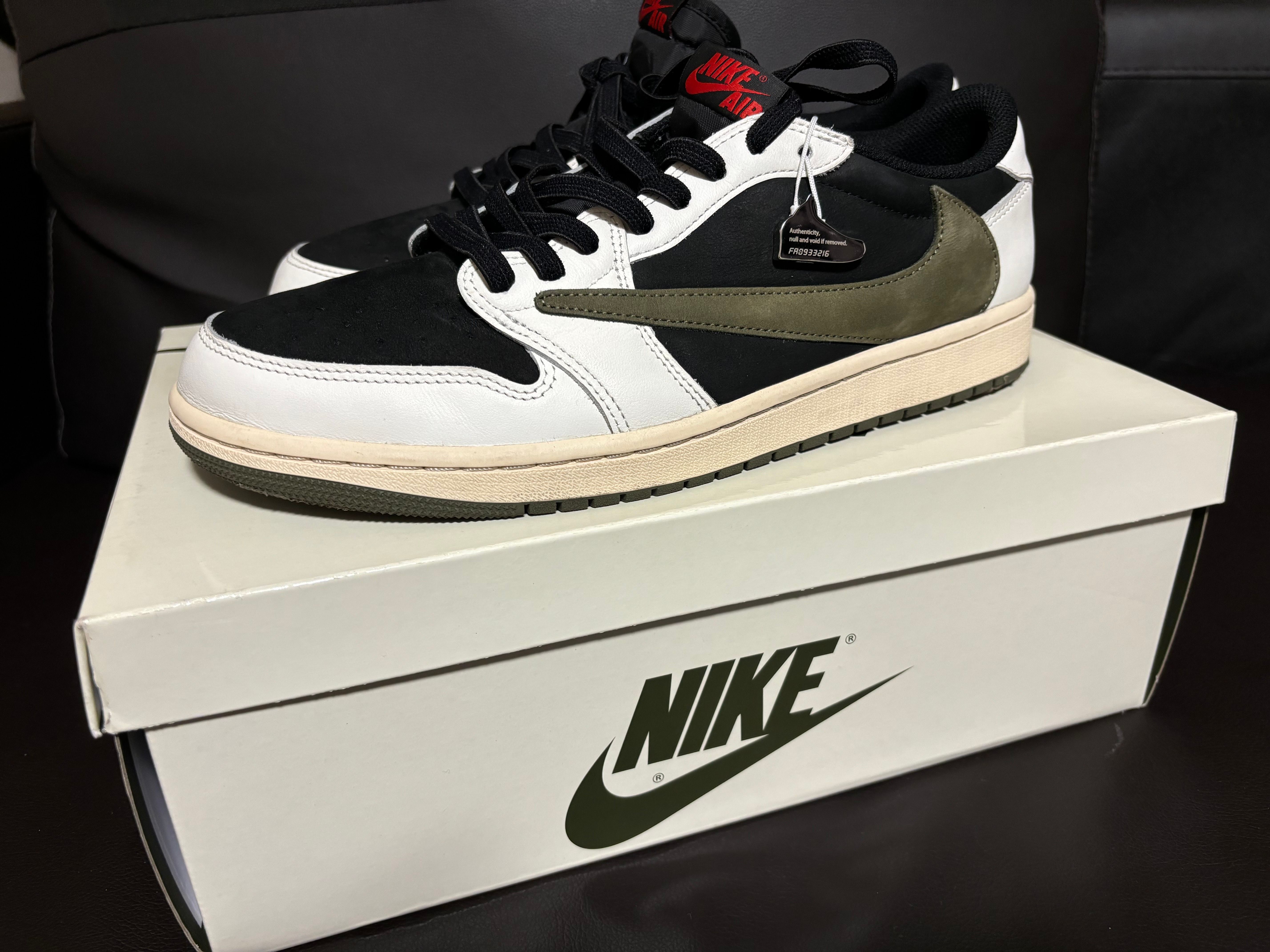 Travis Scott × Nike Women's Air Jordan 1 Low OG "Medium Olive"