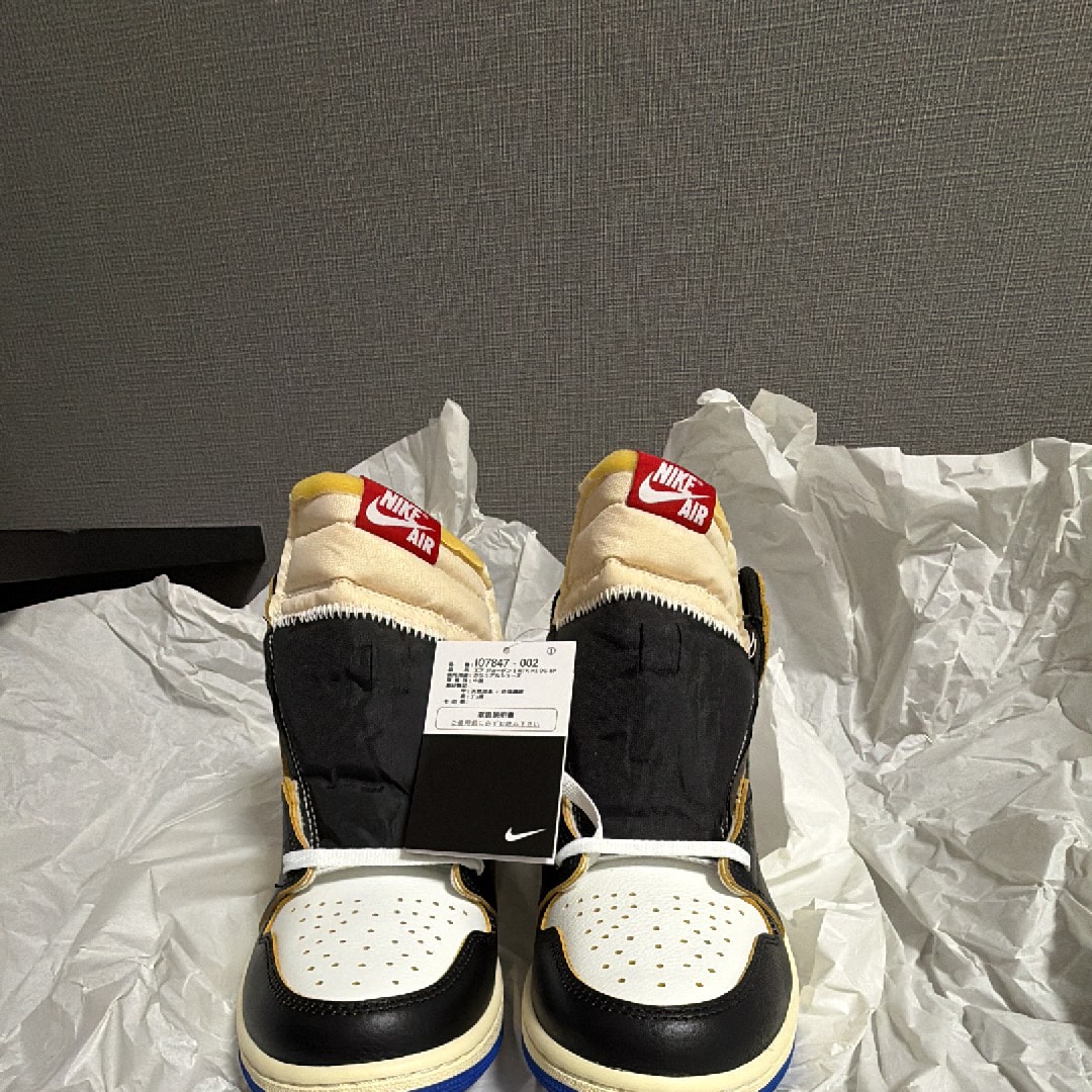 fragment design × UNION × Nike Air Jordan 1 High OG "Black/Varsity Red"