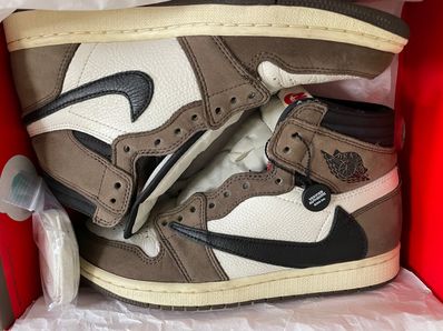 Travis Scott × Nike Air Jordan 1 Retro High OG TS SP "Sail/Dark Mocha"