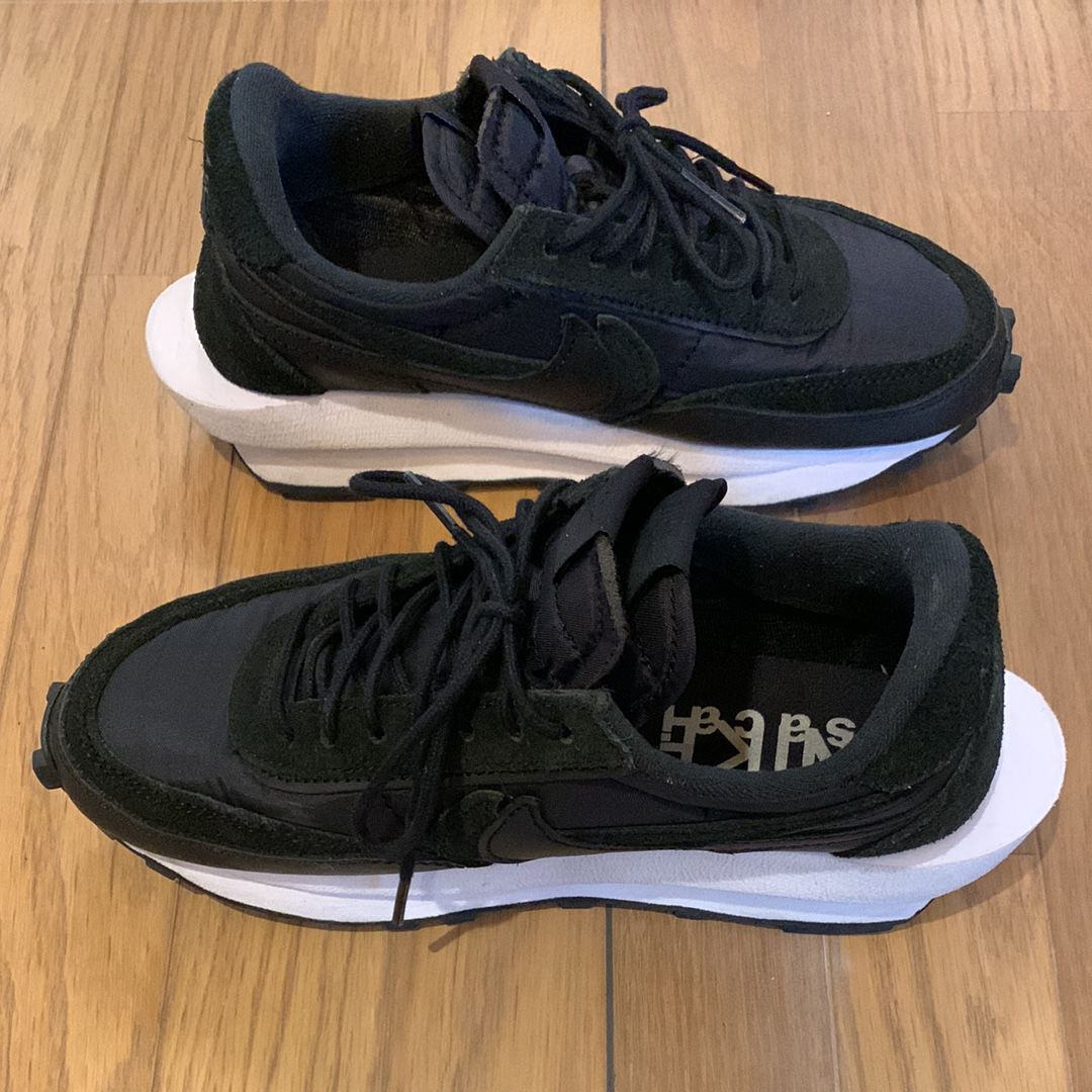 sacai × Nike LDV Waffle "Triple Black"
