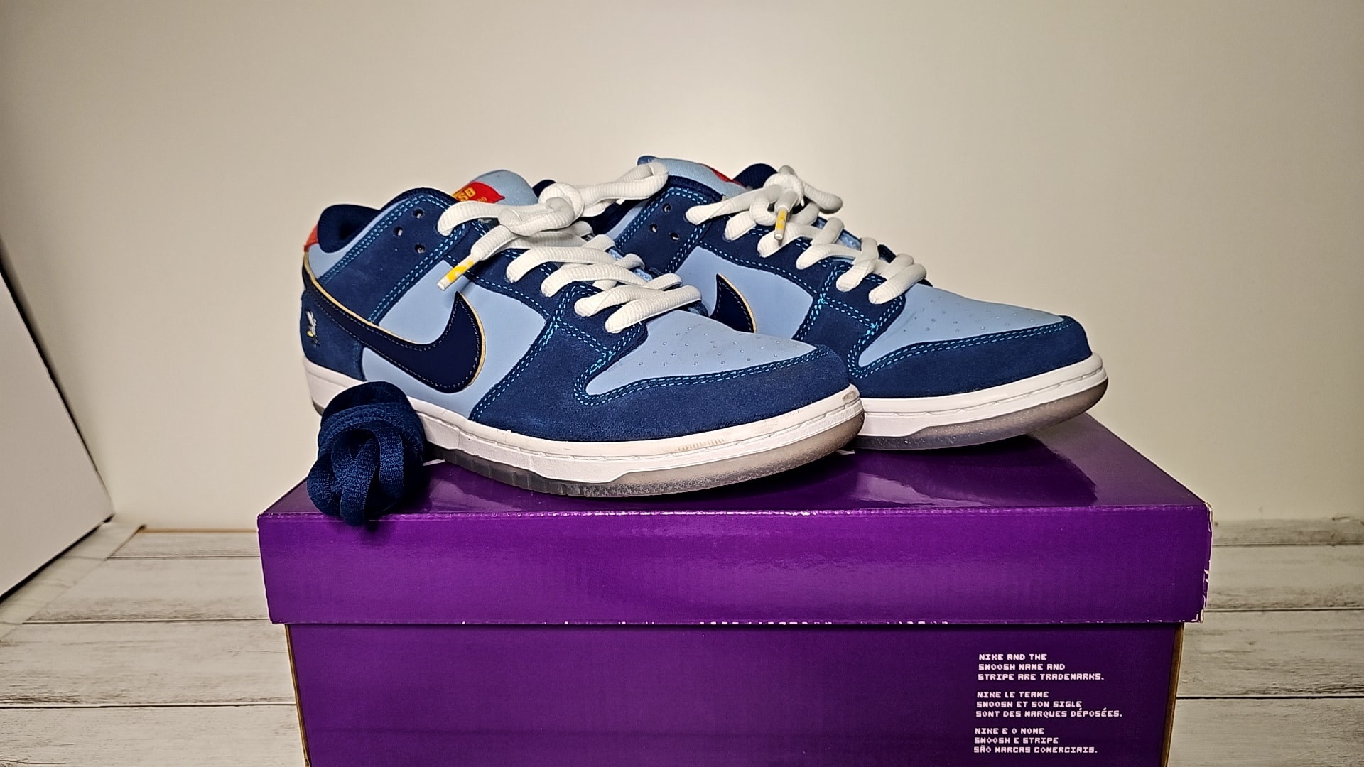 Why So Sad? × Nike SB Dunk Low "Coastal Blue/Speed Yellow-University Red"