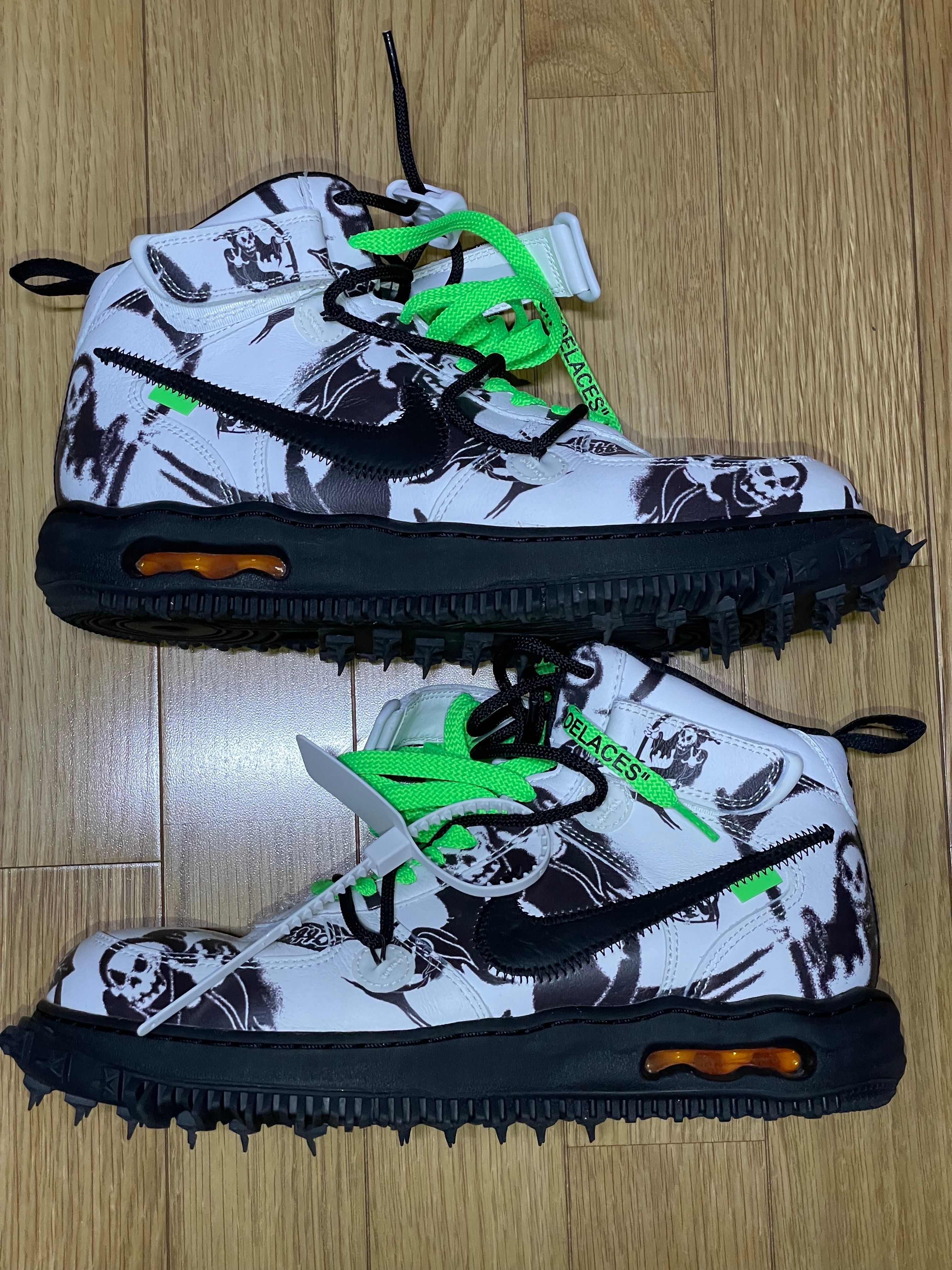 Off-White × Nike Air Force 1 Mid "Grim Reaper"