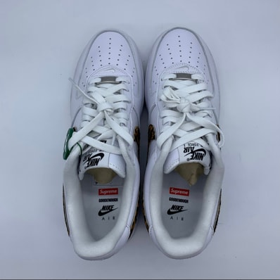 GOODENOUGH × Supreme × Nike Air Force 1 Low "White/Leopard" (25SS Week15)