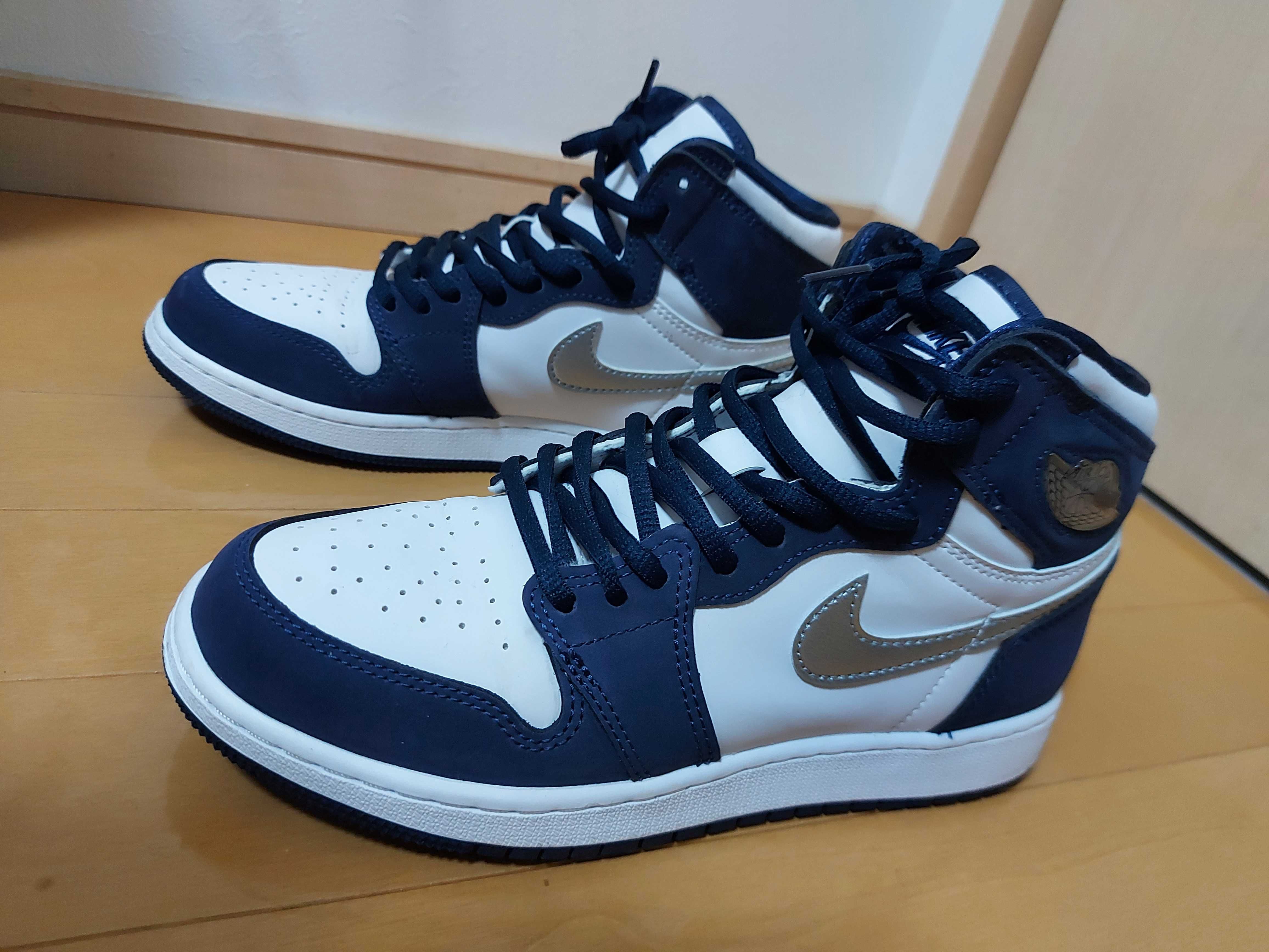 Nike GS Air Jordan 1 High OG CO.JP "Midnight Navy" (2020)(ブリーフケースなし)