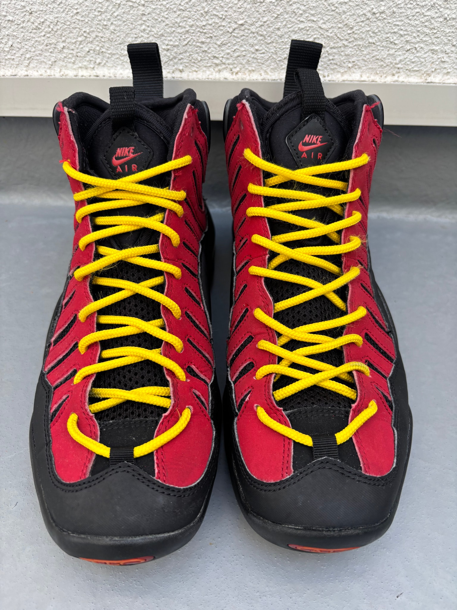 Nike Air Bakin "Black/Metallic Silver/Varsity Red/Orange Blaze" ソールスウッシュ:ホワイト (2014)