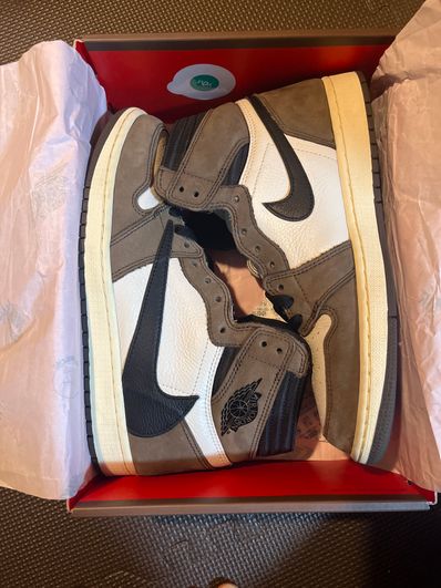 Travis Scott × Nike Air Jordan 1 Retro High OG TS SP "Sail/Dark Mocha"