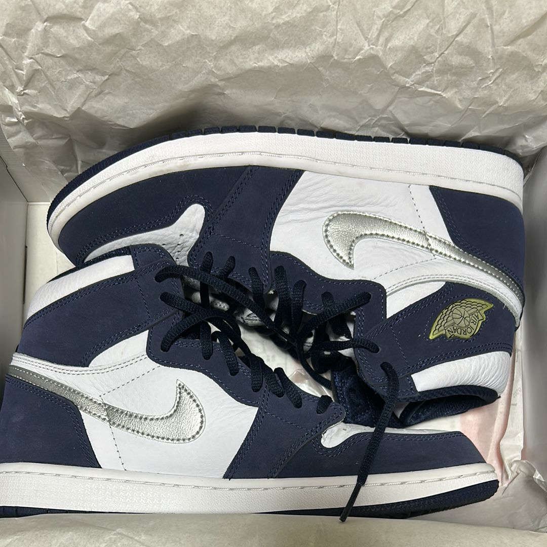 Nike Air Jordan 1 High OG CO.JP "White/Midnight Navy" (2020) (Standard Box)