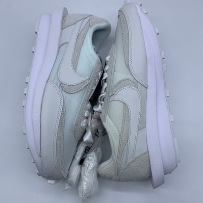 sacai × Nike LDV Waffle "Triple White"