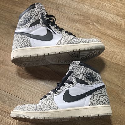 Nike Air Jordan 1 High OG "White Cement/Safari"